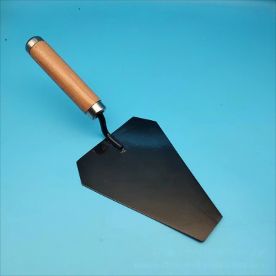 Bricklaying  trowel with wooden handle