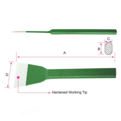 Floor/Brick Chisel - Flat Shank