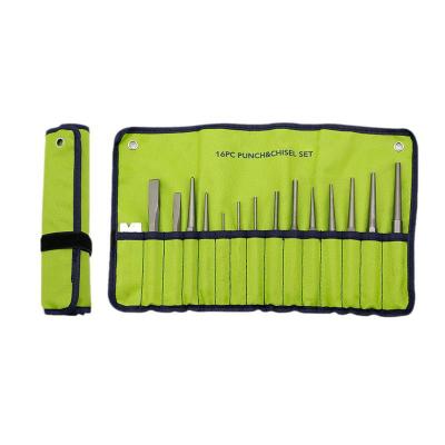 16 pcs punch and chisel set