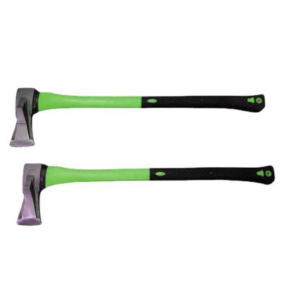 Carbon steel forged plastic handle ax for logging and splitting firewood