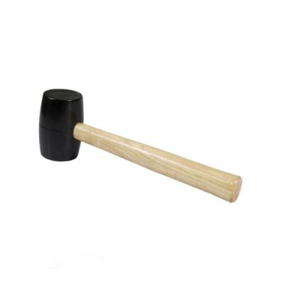 RUBBER MALLET WITH WOODEN HANDLE