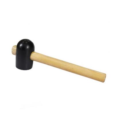 RUBBER MALLET WITH WOODEN HANDLE