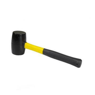 RUBBER MALLET WITH PLASTIC-COATED HANDLE