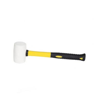 RUBBER MALLET WITH PLASTIC-COATED HANDLE