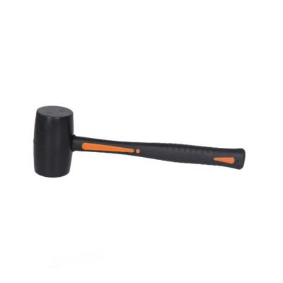 RUBBER MALLET WITH PLASTIC-COATED HANDLE