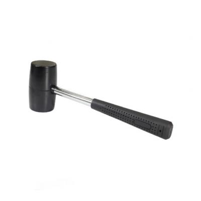 RUBBER MALLET WITH PLASTIC-COATED HANDLE