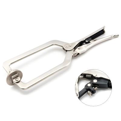 Woodworking table tool jig pocket hole vise grip clamp self adjusting face wood clamp automatic c clamp locking plier RO-268