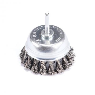 Twisted Knot Power Wire Shaft Mounted Cup Brushes RO-295