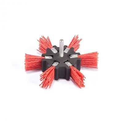 Hexagon Shaft Mounted Abrasive Nylon Flap Brushes RO-302